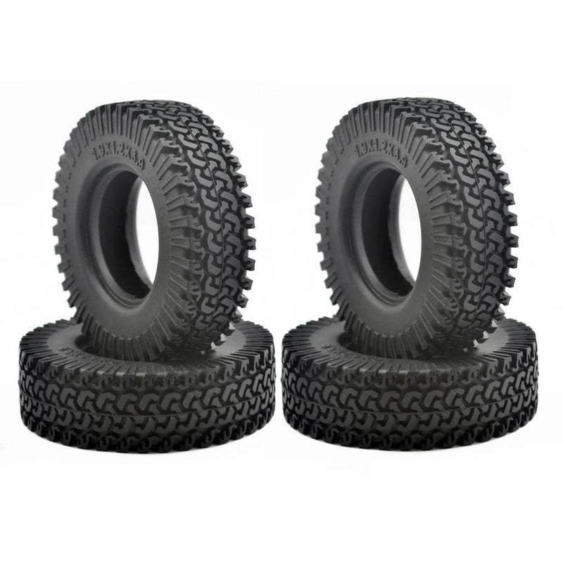LAFEINA 100mm 1/10 Scale Rubber Tires for 1:10 RC Climbing Rock Crawler 1.9 Inch Wheels - Image 4